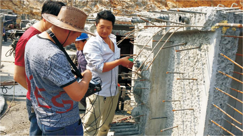 云南某高速公路進(jìn)行橋梁預(yù)應(yīng)力管道注漿檢測